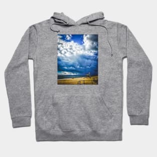 Stormy Beach on English Coast Hoodie